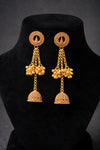 Mini Kashmiri Golden Jhumka Earrings