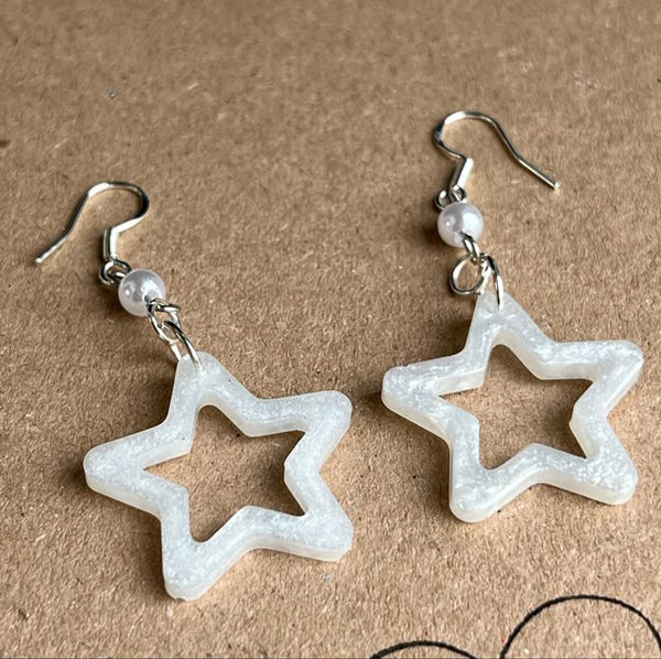 Star Colourfull Glitter Earrings