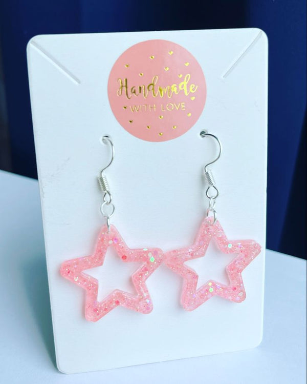 Star Colourfull Glitter Earrings