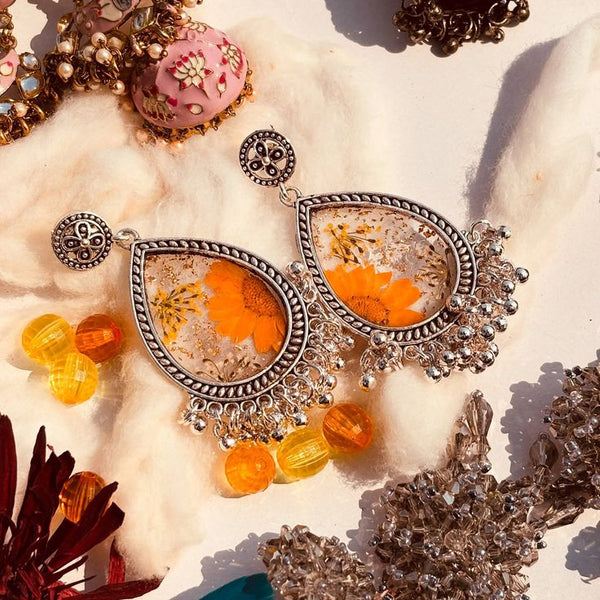 Orange Blossom Drop Jhumka