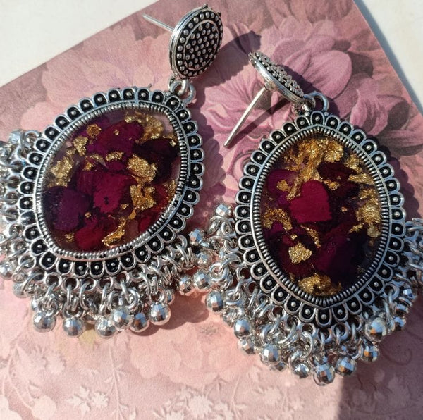 Vintage Rose Patels Resin Jhumka