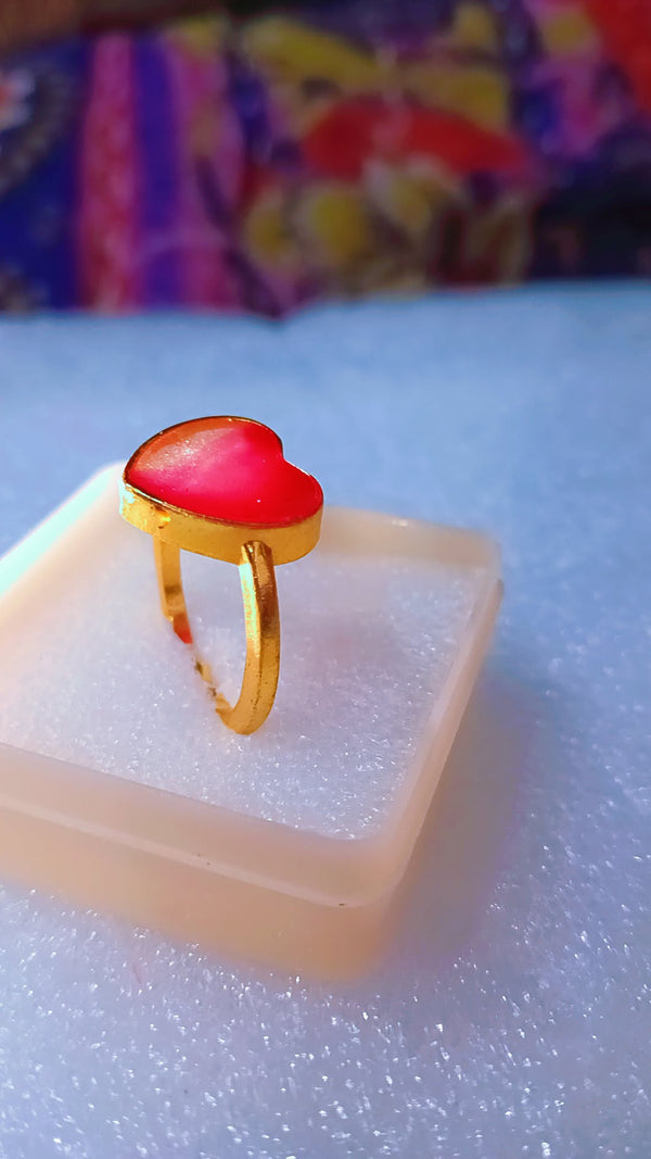 Feeling Red Stone Ring