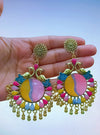 Multi colour jhumka