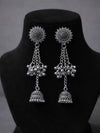 Mini Kashmiri Silver Jhumka Earrings