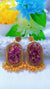 Real Rose Patales & Golden flex jhumka