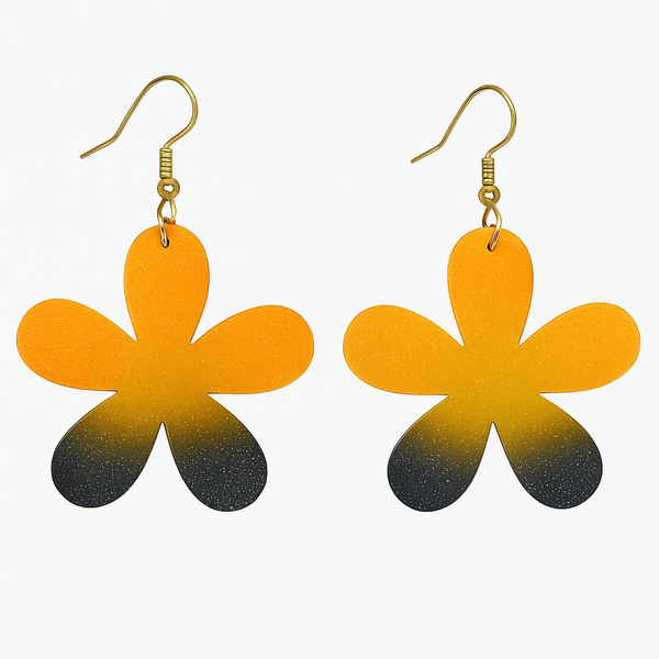 Handmade Flower Resin Earrings – Elegant & Lightweight