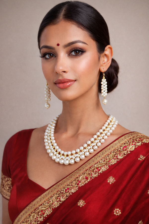 Handcrafted Freshwater Pearl Necklace for Women - NS Art Gallery