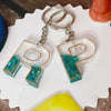 Couple Initial Resin Keychains – "P" & "R" with Glitter Design