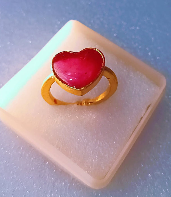 Feeling Red Stone Ring