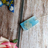 Shimmery Resin Jewelry With Preserved Flower for Anniversary Gift