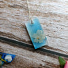 Shimmery Resin Jewelry With Preserved Flower for Anniversary Gift