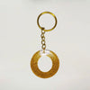 Stylish Golden Glitter Resin Keychain – Elegant "G" Initial